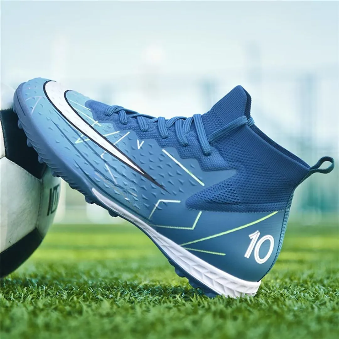 Turf Soccer Shoes Men Women Indoor Soccer Cleats Youth Football Boots Adult High Top Training Zapatos de Ftbol TF FG