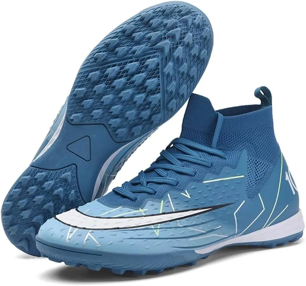 Turf Soccer Shoes Men Women Indoor Soccer Cleats Youth Football Boots Adult High Top Training Zapatos de Ftbol TF FG
