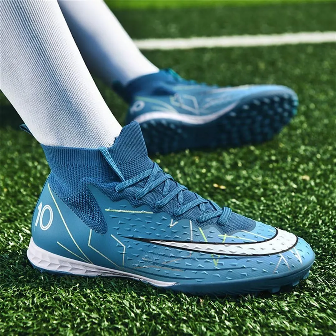 Turf Soccer Shoes Men Women Indoor Soccer Cleats Youth Football Boots Adult High Top Training Zapatos de Ftbol TF FG