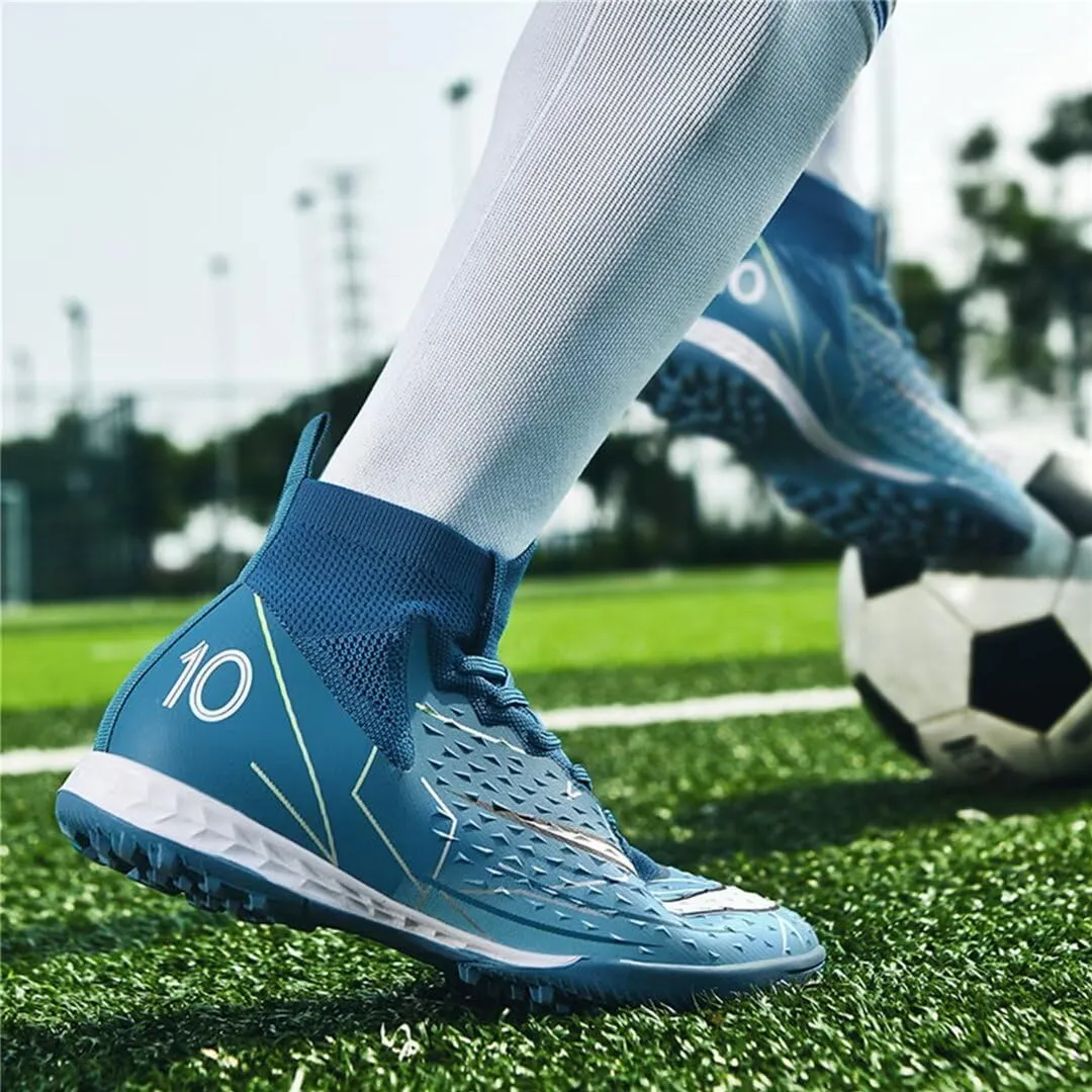 Turf Soccer Shoes Men Women Indoor Soccer Cleats Youth Football Boots Adult High Top Training Zapatos de Ftbol TF FG