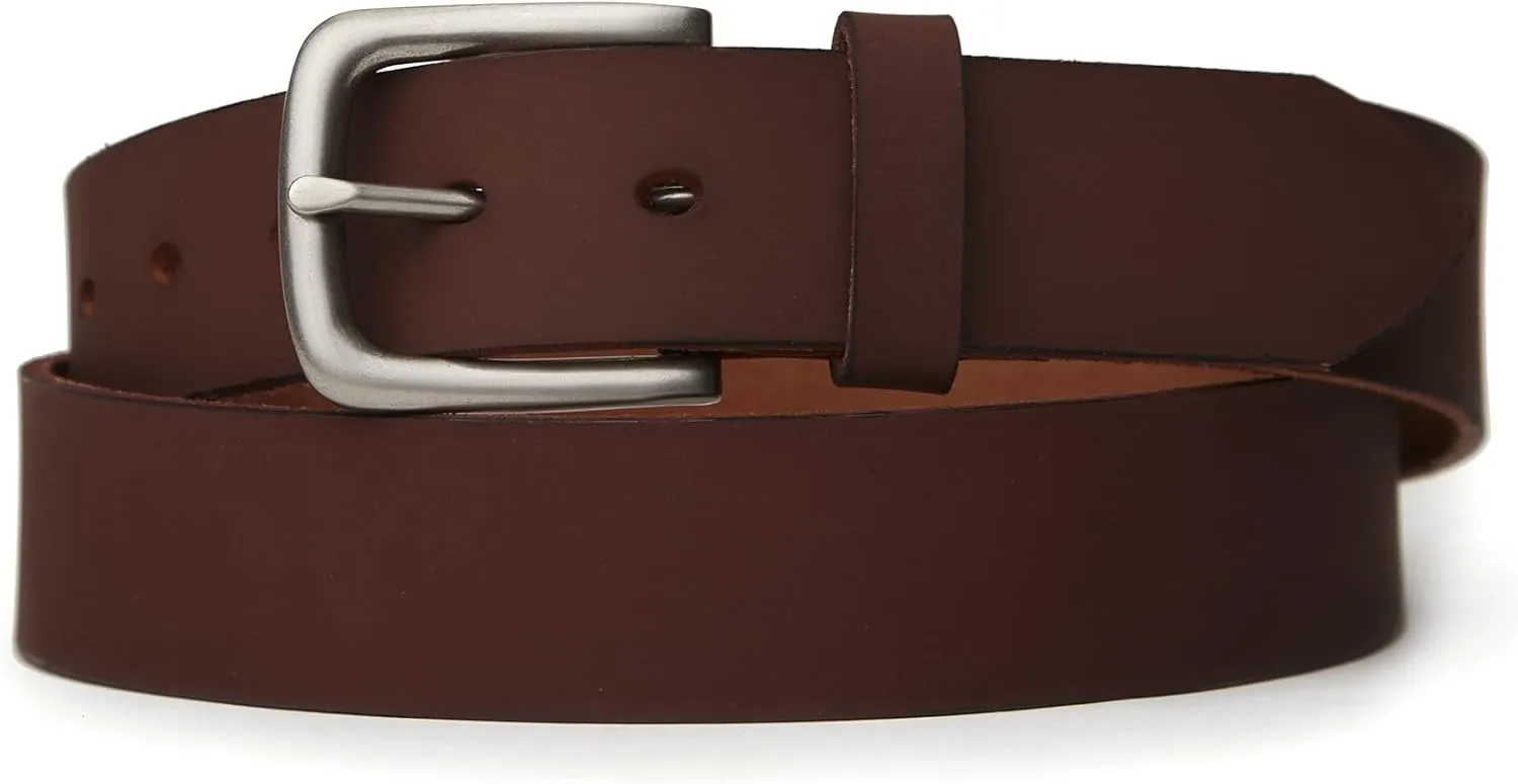 VATAN Men's Genuine Leather Casual Every Day Jeans Belts, Handmade Men Leather Belt with Gift Box