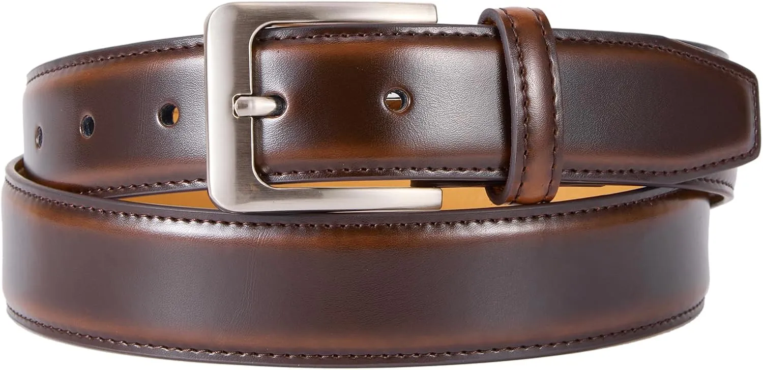 VATAN Men's Genuine Leather Dress Belts, Handmade Classic Every Day Leather Jeans Belt for Men Work Business Casual