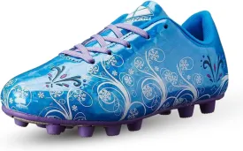 Vizari Frost Firm Ground Soccer Shoes for Youth | Graphic Football Shoes for Kids with Comfort & Padded Linings | Durable Cleats for Boys & Girls Perfect for Outdoor Play
