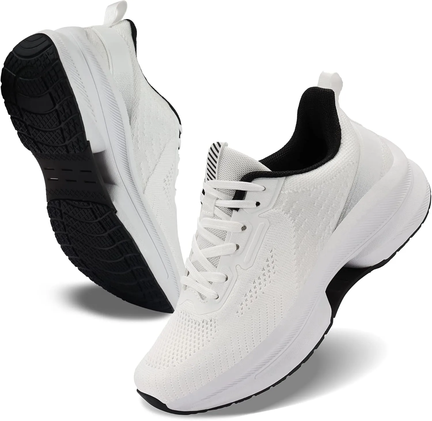 WONESION Women's Non Slip Walking Running Shoes Lightweight Athletic Tennis Sport Fashion Sneakers for Gym Work Nursing
