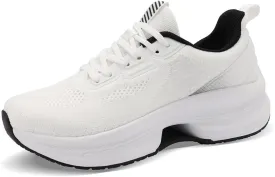 WONESION Women's Non Slip Walking Running Shoes Lightweight Athletic Tennis Sport Fashion Sneakers for Gym Work Nursing