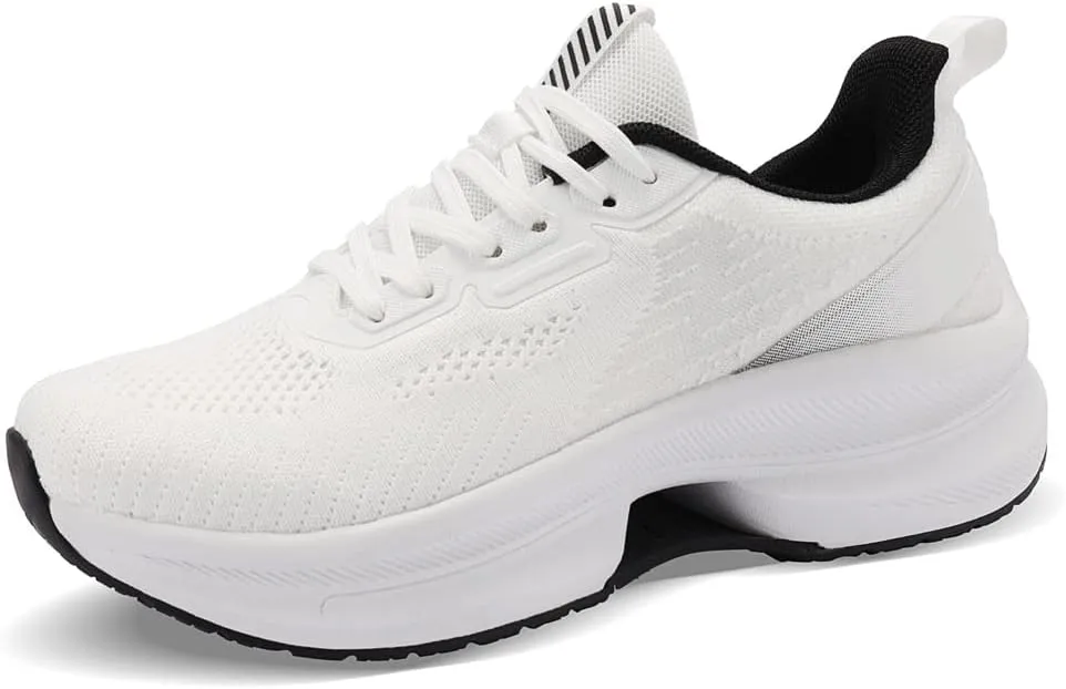 WONESION Women's Non Slip Walking Running Shoes Lightweight Athletic Tennis Sport Fashion Sneakers for Gym Work Nursing